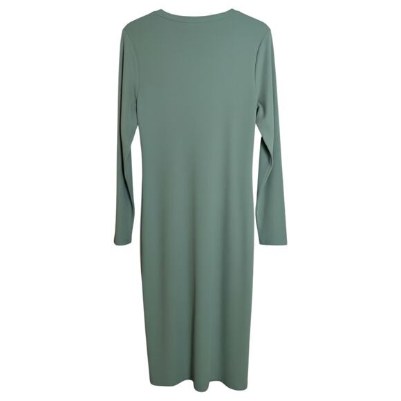 Women's Henley Long Sleeve Mini Bodycon Dress - Wild Fable - Fern Green XXL - Picture 2 of 2